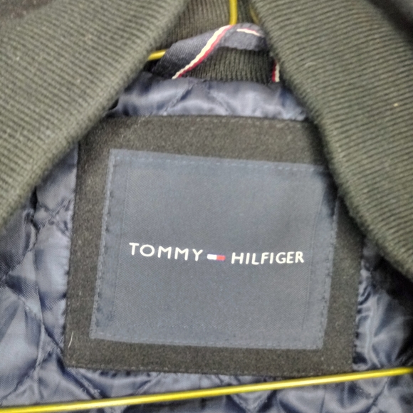 Tommy hilfiger black wool jacket mens size L - Picture 3 of 5